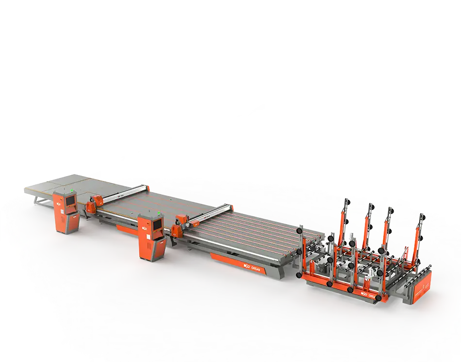 Línea Automática de Corte de Vidrio (con Marcado Láser)