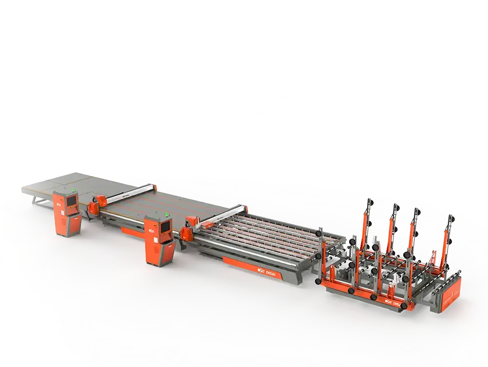 Automatic Glass Cutting Line(with laser drilling)