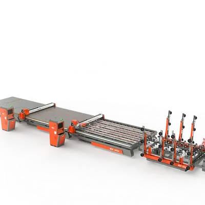 Automatic Glass Cutting Line(with laser drilling)