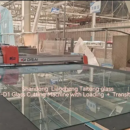DS-LT3728-D1 Glass Cutting Machine with Loading + Transition Conyeyor