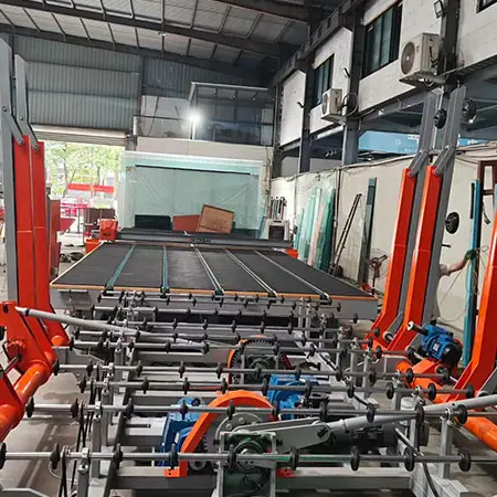 DS-CM 51B3-D1 Glass Cutting Machine + Double edger Single Station