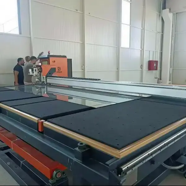 Model 3826 Integrated Glass Cutting Machine With Manual Loading