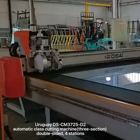 DS-CM3725-D2 Automatic Glass Cutting Machine(Three-section) Double-sided, 4 Stations